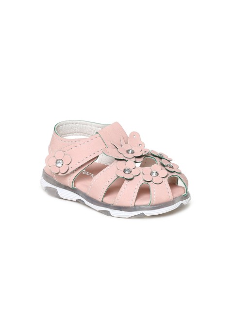 

Kittens Girls Pink Solid Open Toe Flats