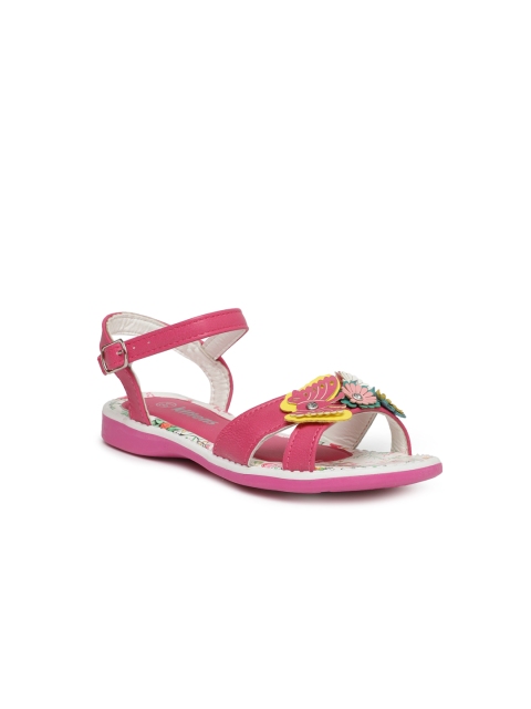 

Kittens Girls Pink Solid Open Toe Flats