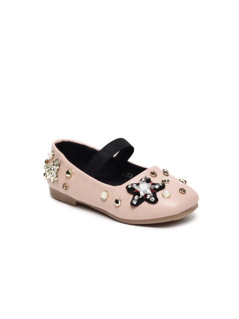 

Kittens Girls Pink Solid Ballerinas