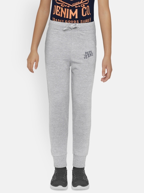 

Pepe Jeans Boys Grey Solid Joggers