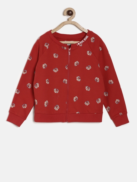 

Pepe Jeans Girls Red Printed Sweatshirt