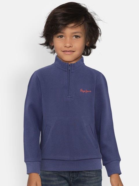 

Pepe Jeans Boys Navy Blue Solid Sweatshirt