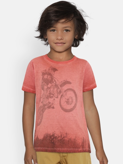 

Pepe Jeans Boys Red Printed Round Neck T-shirt