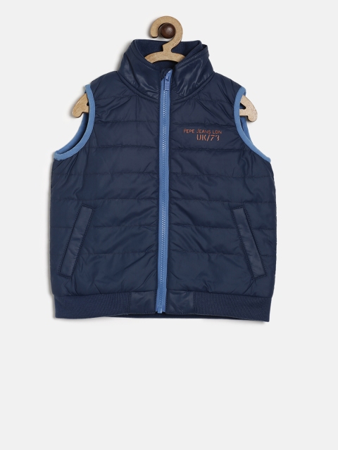 

Pepe Jeans Boys Navy Blue Solid Puffer Jacket