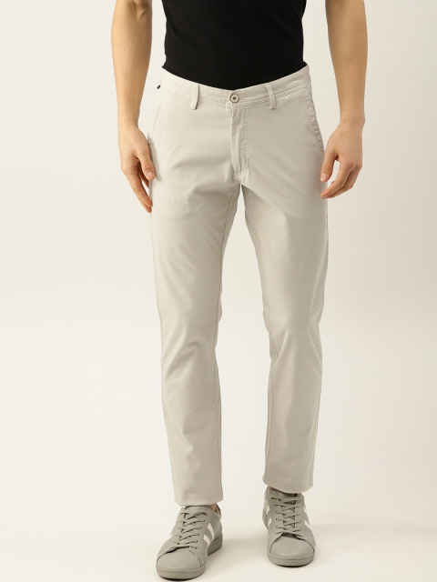 

Allen Solly Men White Smart Slim Fit Self Design Chinos