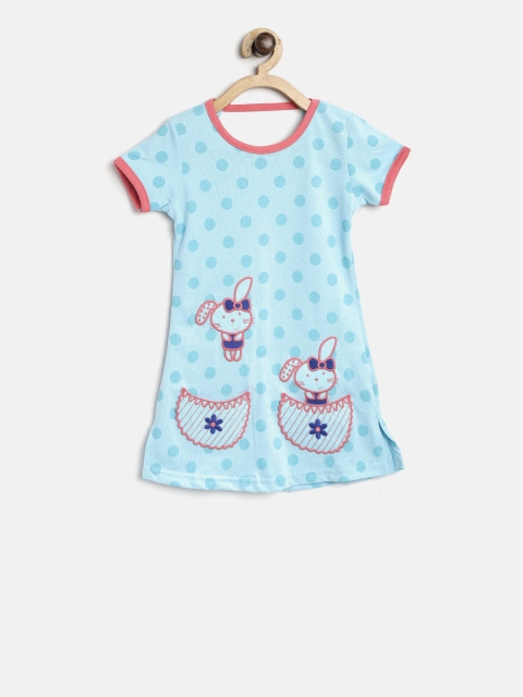 

Sweet Dreams Blue Printed Nightdress 623118