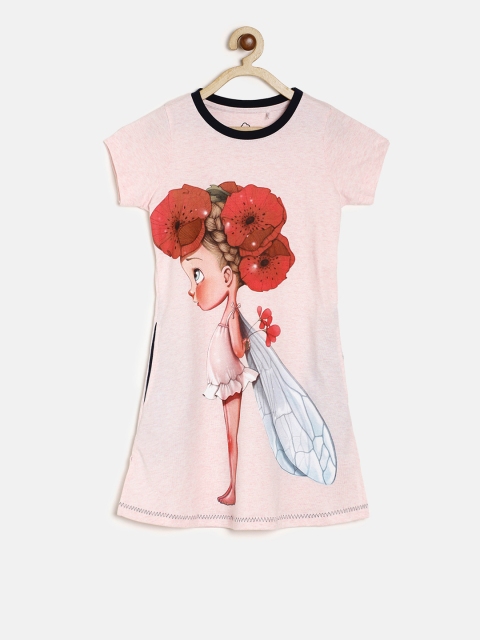 

Sweet Dreams Pink Printed Nightdress