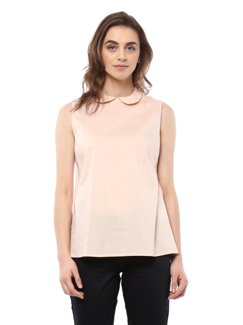 

Allen Solly Woman Women Peach-Coloured Solid Top