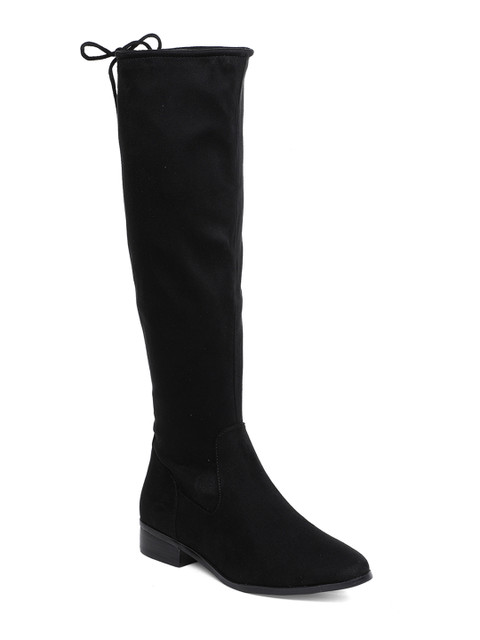 

ALDO Women Black Solid High-Top Heeled Boots