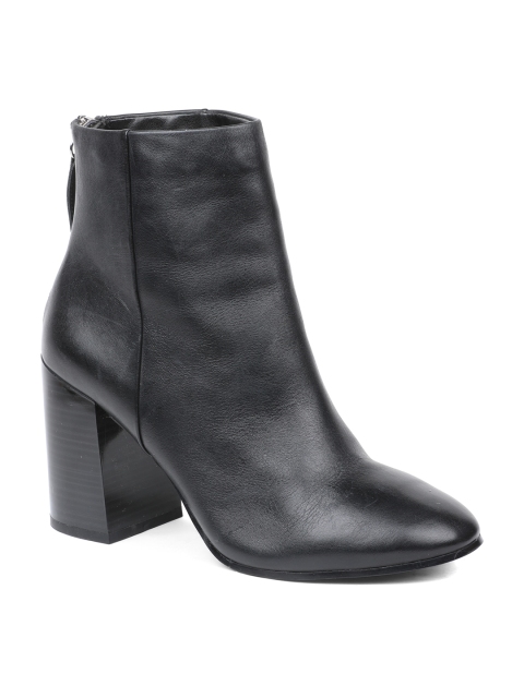 

ALDO Women Black Solid Heeled Boots
