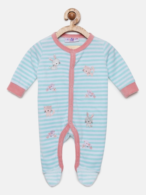 

Lily & Jack Girls Blue & Pink Printed Sleepsuit