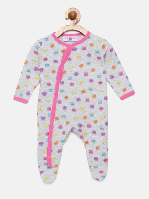 

Lily & Jack Girls Grey Printed Sleepsuit