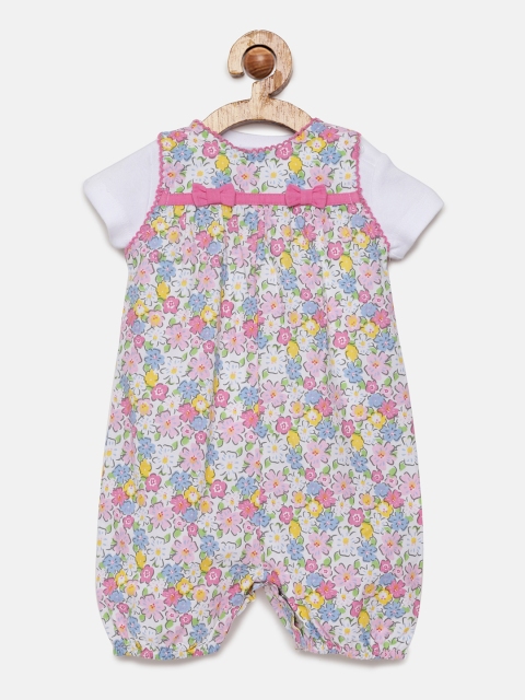 

Chloe Louise Girls Multicoloured Printed Playsuit with White T-shirt, Multi