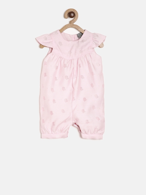 

Rock-a-Bye Baby Girls Pink Rompers