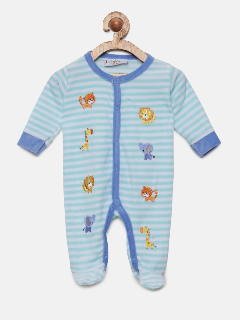 

Lily & Jack Boys Blue Striped Sleepsuit