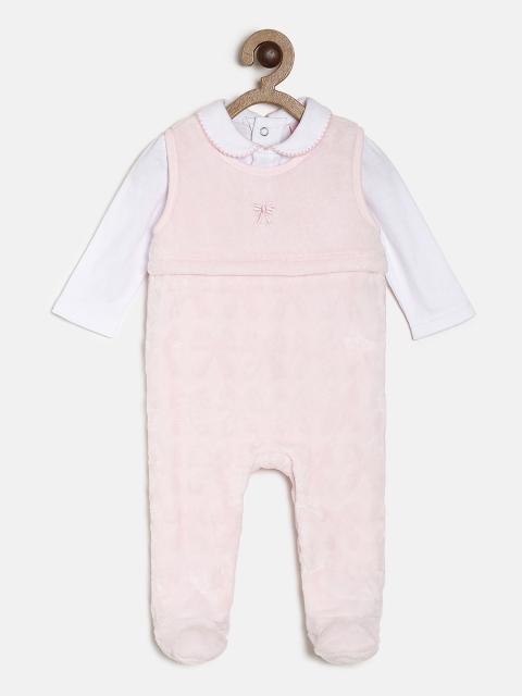 

Rock-a-Bye Baby Girls Pink & White Clothing Set