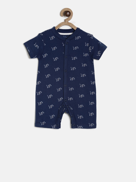 

Babysafe Boys Navy Blue Sustainable Romper