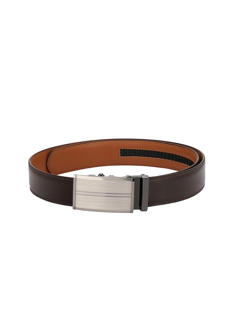 

Pacific Gold Men Brown Solid Leather Belt