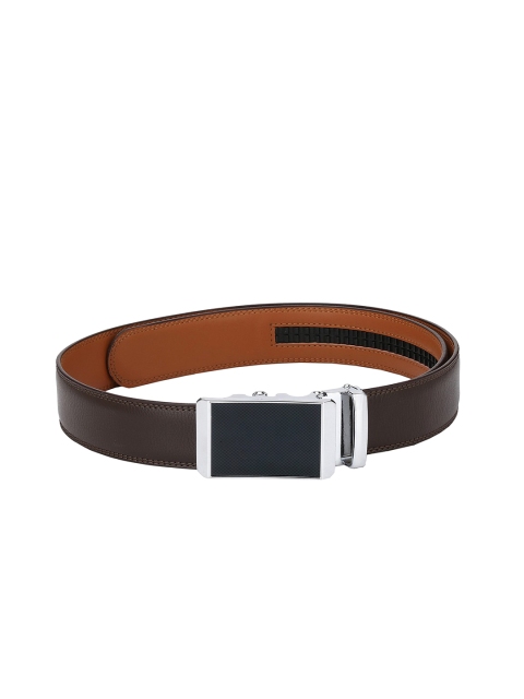 

Pacific Gold Men Brown Solid Leather Belt