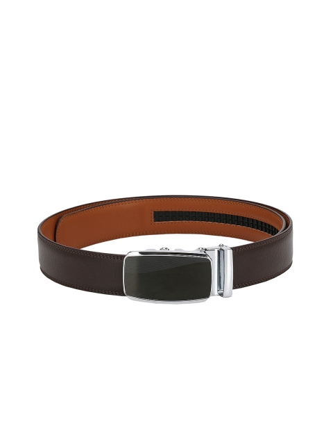 

Pacific Gold Men Brown Solid Leather Belt
