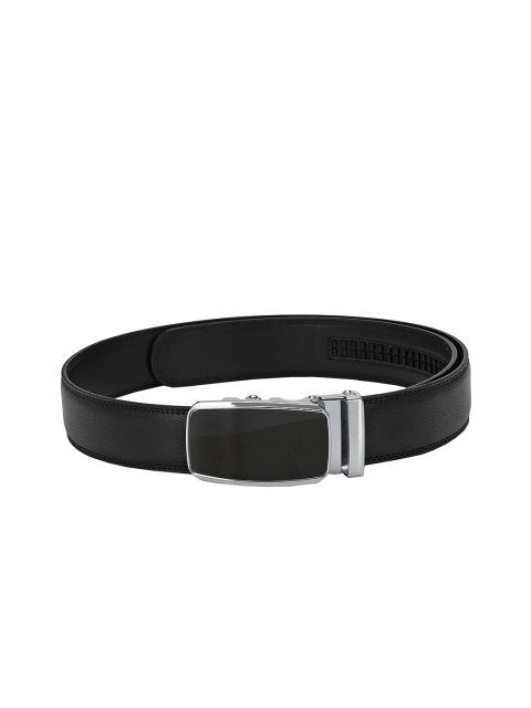 

Pacific Gold Men Black Solid Leather Belt