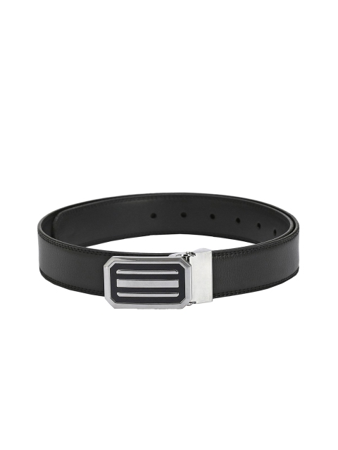 

Pacific Gold Men Black Solid Leather Belt