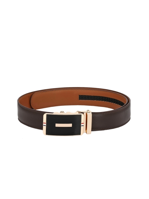 

Pacific Gold Men Brown Genuine Leather Solid Belt