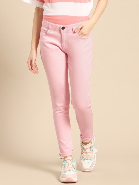 

United Colors of Benetton Women Pink Skinny Fit Stretchable Jeans