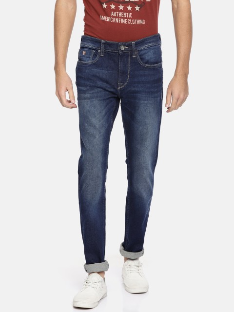 

U.S. Polo Assn. Denim Co. Men Blue Skinny Fit Mid-Rise Clean Look Stretchable Jeans