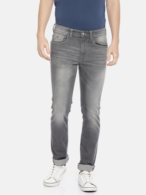 

U.S. Polo Assn. Denim Co. Men Grey Skinny Fit Mid-Rise Clean Look Stretchable Jeans
