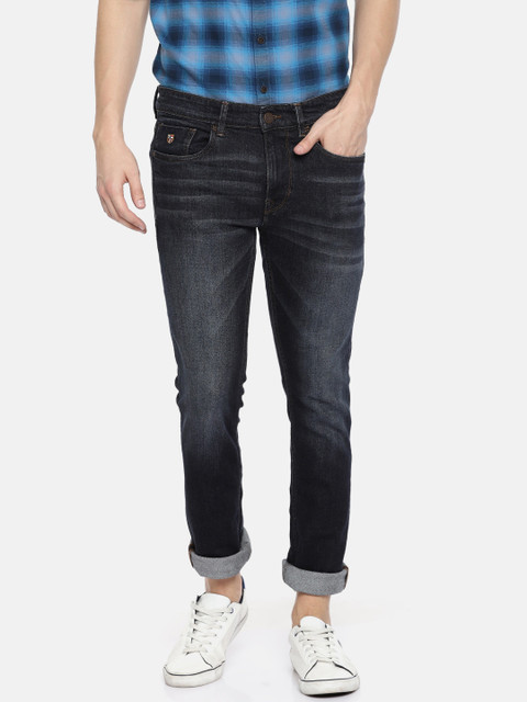 

U.S. Polo Assn. Denim Co. Men Blue Skinny Fit Mid-Rise Clean Look Stretchable Jeans