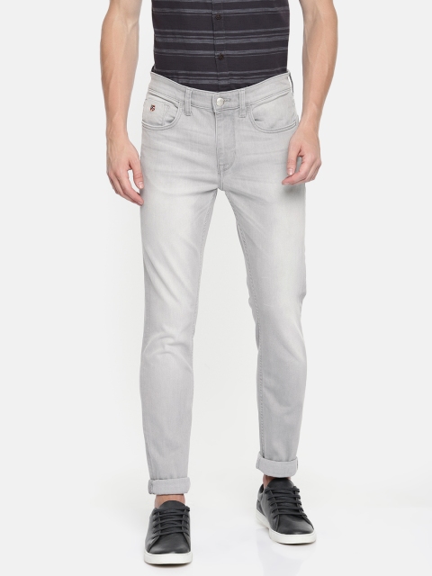 

U.S. Polo Assn. Denim Co. Men Grey Slim Fit Mid-Rise Clean Look Stretchable Jeans