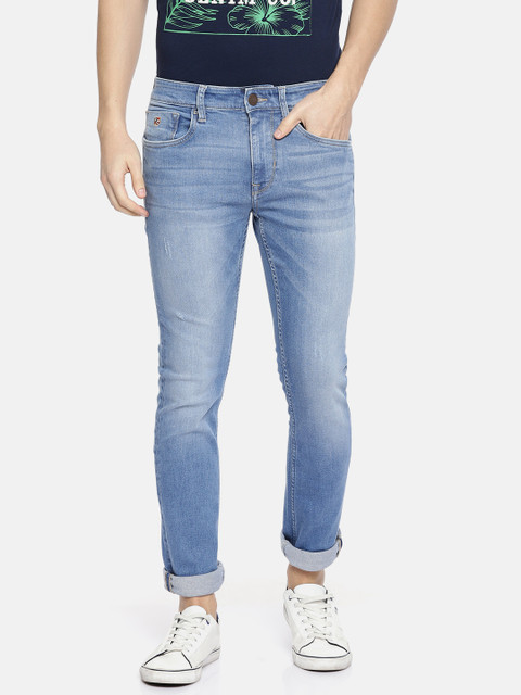

U.S. Polo Assn. Denim Co. Men Blue Skinny Fit Mid-Rise Clean Look Stretchable Jeans