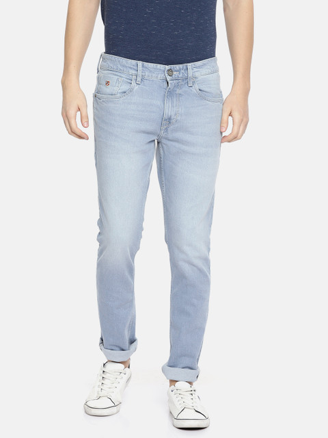 

U.S. Polo Assn. Denim Co. Men Blue Slim Fit Mid-Rise Clean Look Stretchable Jeans