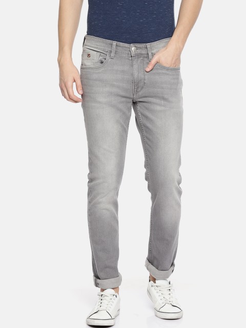 

U.S. Polo Assn. Denim Co. Men Grey Slim Fit Mid-Rise Clean Look Stretchable Jeans