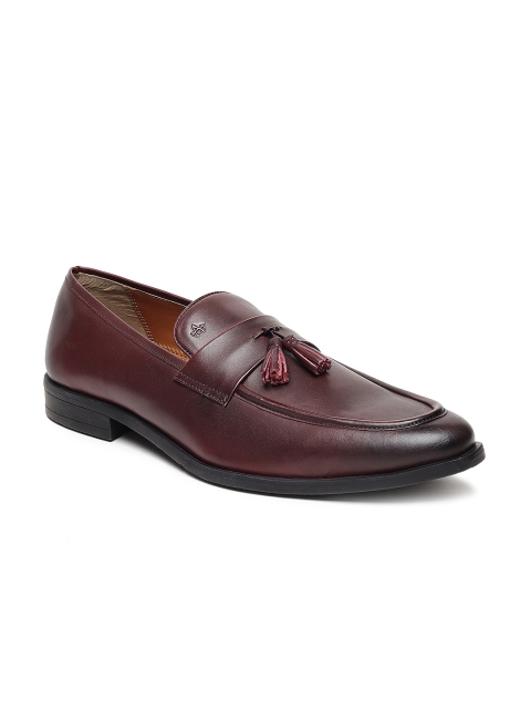 

Arrow Men Maroon Sawyer Formal Leather Tasseled Loafers