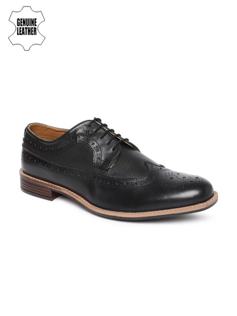 

Arrow Men Black Ryder Genuine Leather Brogues