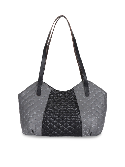 

Anekaant Grey & Black Colourblocked Shoulder Bag