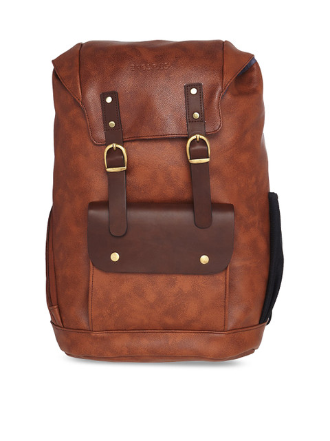 

Bags.R.us Unisex Tan Brown Solid Backpack