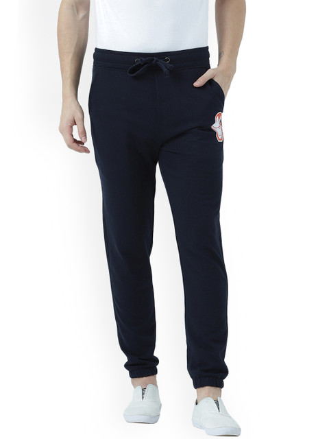 

Marvel by Wear Your Mind Men Navy Blue Straight-Fit Joggers