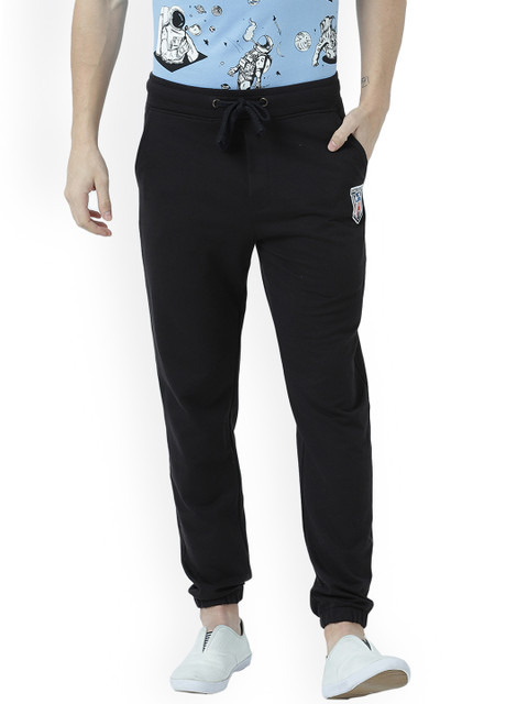 

Marvel by Wear Your Mind Men Black Solid Straight-Fit Joggers