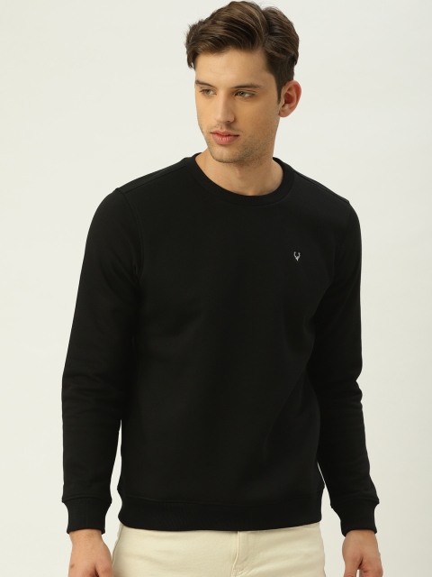 

Allen Solly Men Black Solid Sweatshirt