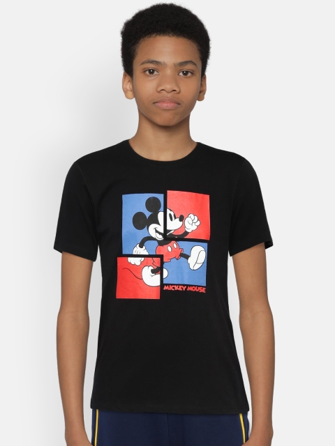 

Bossini Boys Black Printed Round Neck T-shirt