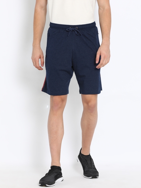 

Crocodile Men Navy Blue Solid Slim Fit Regular Shorts