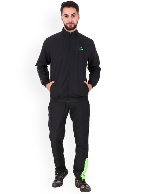 

Alcis Men Black Solid Tracksuit