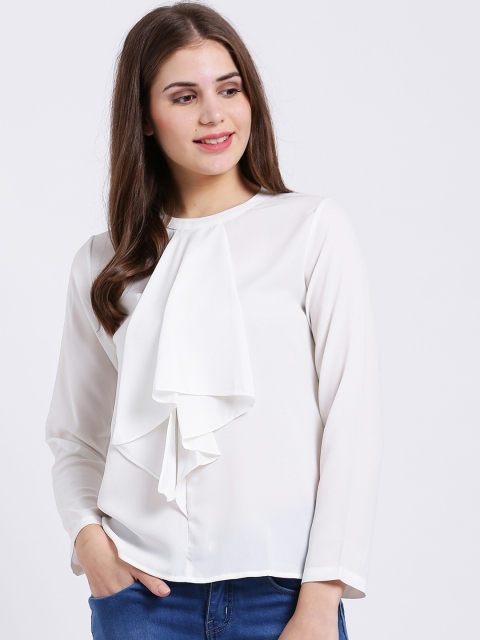 

Zink London Women White Solid Top