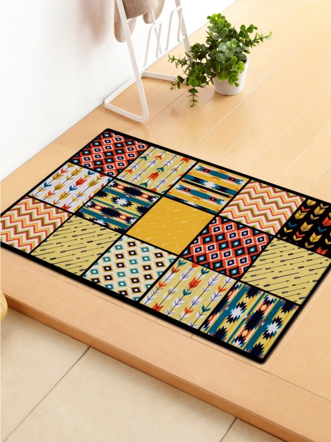

Story@home Multicoloured Rectangular Anti-Skid Doormat, Multi