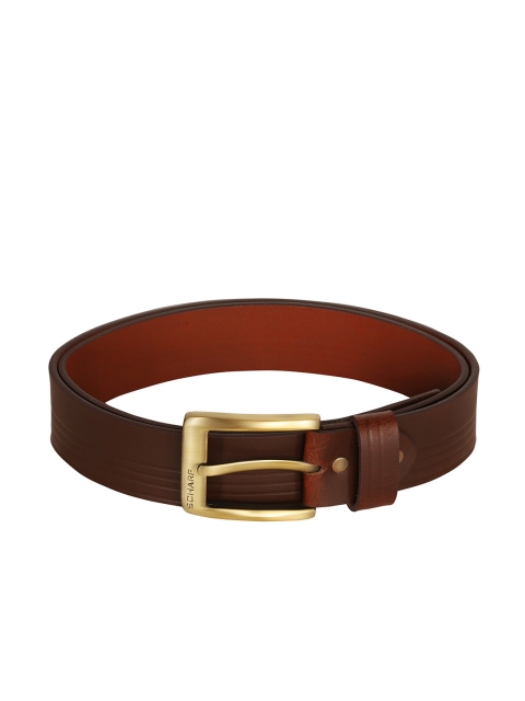 

SCHARF Men Brown Solid Genuine Leather Belt