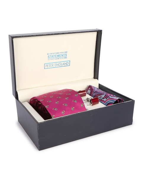 

Peter England Men Red Accessory Gift Set