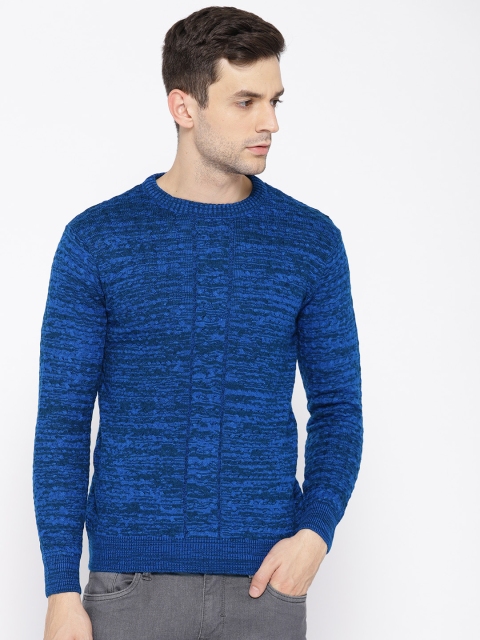 

American Eye Men Blue Flecked Effect Pullover